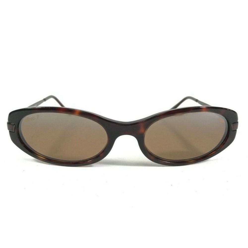 Revo Women’s Oval Tortoiseshell Sunglasses with Brown Lenses